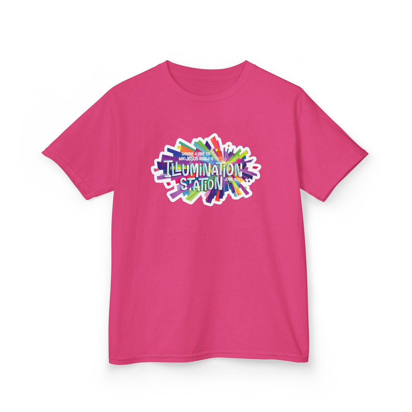 Kids Tee — Colorful "Illumination Station" Graphic Shirt