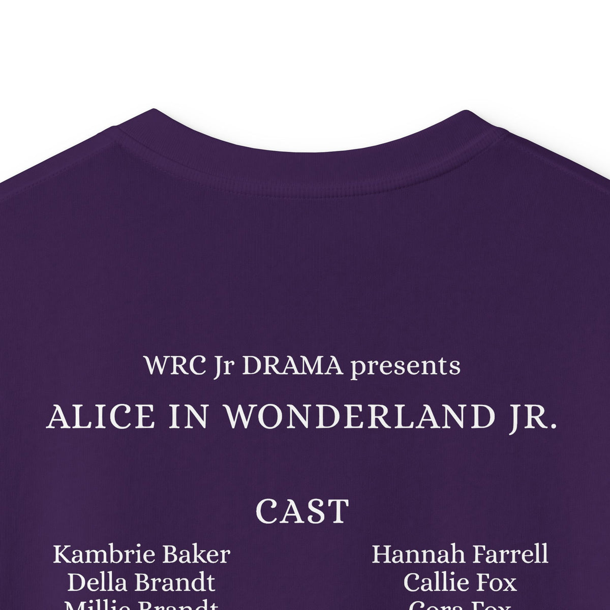 Kids Alice in Wonderland Purple Tee